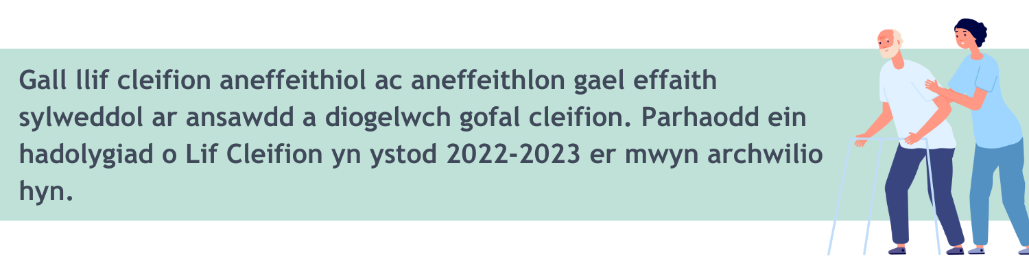 Gall llif cleifion aneffeithiol ac aneffeithlon gael effaith sylweddol ar ansawdd a diogelwch gofal cleifion. Parhaodd ein hadolygiad o Lif Cleifion yn ystod 2022-2023 er mwyn archwilio hyn. 